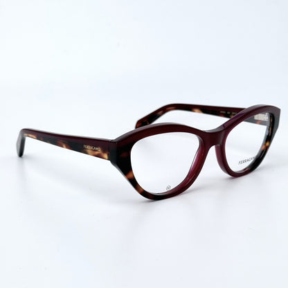 FERRAGAMO SF3011 OPALINE BURGUNDY/RED TORTOISE