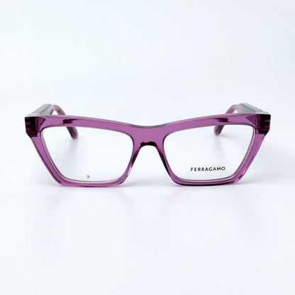 FERRAGAMO SF3021 TRANSPARENT CYCLAMEN